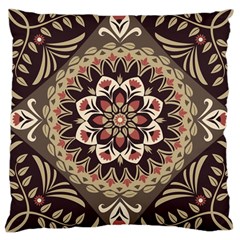 Seamless Pattern Floral Flower Large Cushion Case (Two Sides) from ArtsNow.com Front