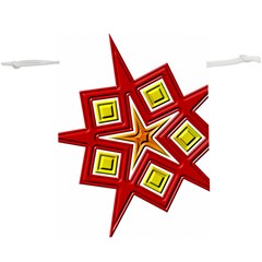 Pattern Tile Decorative Design Star Lightweight Drawstring Pouch (XL) from ArtsNow.com Front