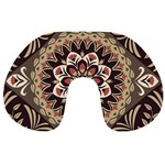 Seamless Pattern Floral Flower Travel Neck Pillow