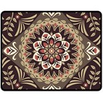Seamless Pattern Floral Flower Two Sides Fleece Blanket (Medium)