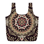 Seamless Pattern Floral Flower Full Print Recycle Bag (L)
