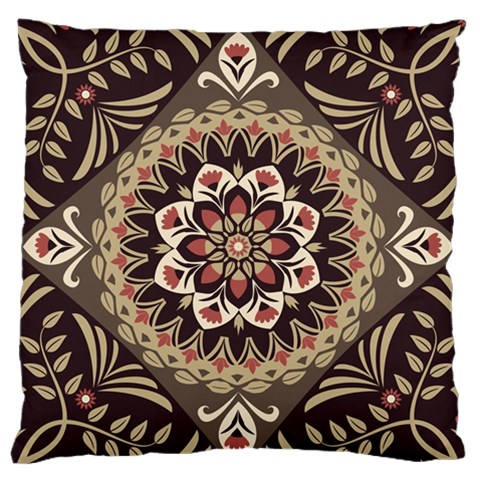 Seamless Pattern Floral Flower Standard Premium Plush Fleece Cushion Case (One Side) from ArtsNow.com Front