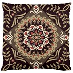 Seamless Pattern Floral Flower Standard Premium Plush Fleece Cushion Case (One Side)