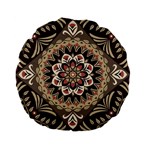 Seamless Pattern Floral Flower Standard 15  Premium Flano Round Cushions