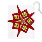 Pattern Tile Decorative Design Star Drawstring Pouch (4XL)