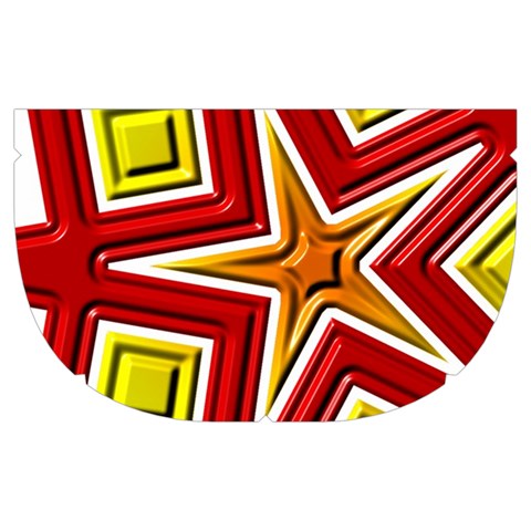 Pattern Tile Decorative Design Star Make Up Case (Medium) from ArtsNow.com Side Right