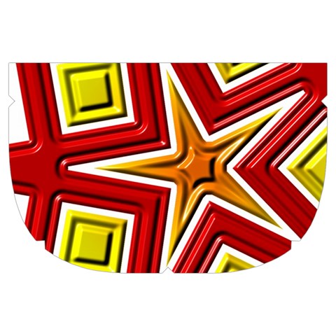 Pattern Tile Decorative Design Star Make Up Case (Large) from ArtsNow.com Side Right