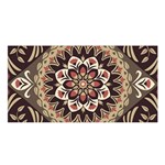 Seamless Pattern Floral Flower Satin Shawl 45  x 80 