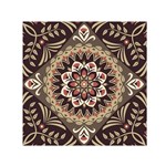 Seamless Pattern Floral Flower Square Satin Scarf (30  x 30 )