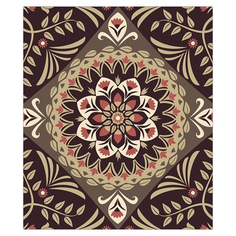Seamless Pattern Floral Flower Drawstring Pouch (XS) from ArtsNow.com Front