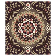 Seamless Pattern Floral Flower Drawstring Pouch (XS) from ArtsNow.com Back