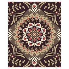 Seamless Pattern Floral Flower Drawstring Pouch (XL) from ArtsNow.com Back