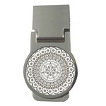 Vector Mandala Drawing Decoration Money Clips (Round) 
