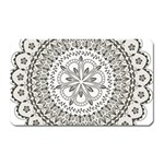 Vector Mandala Drawing Decoration Magnet (Rectangular)