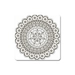 Vector Mandala Drawing Decoration Square Magnet