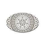 Vector Mandala Drawing Decoration Sticker Oval (100 pack)