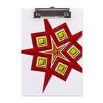 Pattern Tile Decorative Design Star A5 Acrylic Clipboard