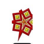 Pattern Tile Decorative Design Star iPhone 14 Plus Black UV Print Case
