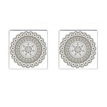 Vector Mandala Drawing Decoration Cufflinks (Square)