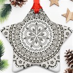 Vector Mandala Drawing Decoration Star Ornament (Two Sides)