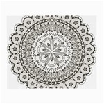 Vector Mandala Drawing Decoration Small Glasses Cloth (2 Sides)