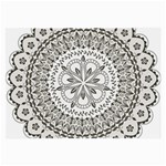 Vector Mandala Drawing Decoration Large Glasses Cloth
