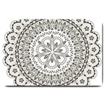 Vector Mandala Drawing Decoration Large Doormat