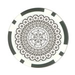 Vector Mandala Drawing Decoration Poker Chip Card Guard (10 pack)
