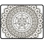 Vector Mandala Drawing Decoration Fleece Blanket (Medium)