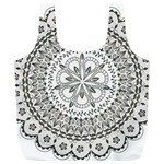Vector Mandala Drawing Decoration Full Print Recycle Bag (XL)
