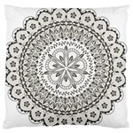 Vector Mandala Drawing Decoration Standard Premium Plush Fleece Cushion Case (One Side)