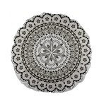 Vector Mandala Drawing Decoration Standard 15  Premium Flano Round Cushions