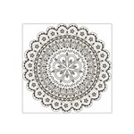 Vector Mandala Drawing Decoration Satin Bandana Scarf 22  x 22 