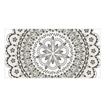 Vector Mandala Drawing Decoration Satin Shawl 45  x 80 