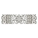 Vector Mandala Drawing Decoration Oblong Satin Scarf (16  x 60 )