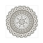 Vector Mandala Drawing Decoration Square Satin Scarf (30  x 30 )