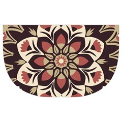 Seamless Pattern Floral Flower Make Up Case (Medium) from ArtsNow.com Side Left