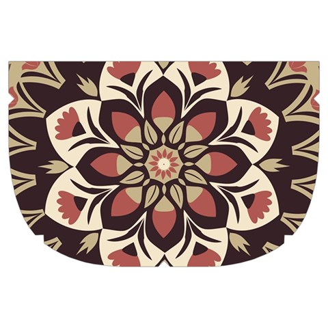 Seamless Pattern Floral Flower Make Up Case (Large) from ArtsNow.com Side Right