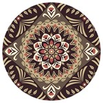 Seamless Pattern Floral Flower Round Trivet