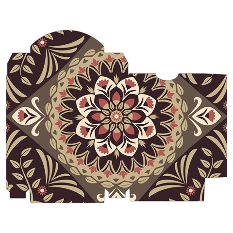 Seamless Pattern Floral Flower Playing Cards Single Design (Rectangle) with Custom Box from ArtsNow.com Poker Box