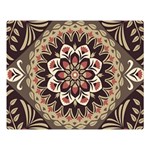 Seamless Pattern Floral Flower Premium Plush Fleece Blanket (Large)