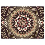 Seamless Pattern Floral Flower Two Sides Premium Plush Fleece Blanket (Extra Small)