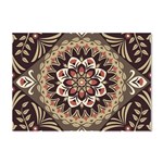 Seamless Pattern Floral Flower Crystal Sticker (A4)