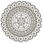 Vector Mandala Drawing Decoration Wooden Bottle Opener (Round)