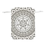 Vector Mandala Drawing Decoration Lightweight Drawstring Pouch (M)