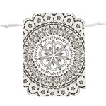 Vector Mandala Drawing Decoration Lightweight Drawstring Pouch (XL)