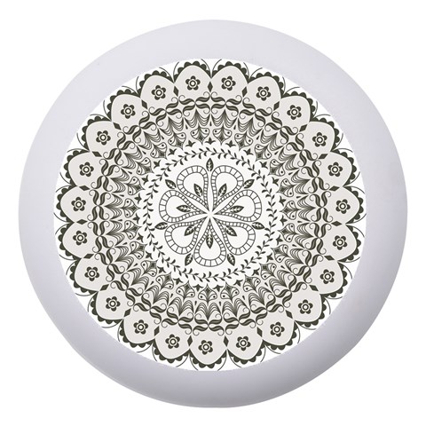 Vector Mandala Drawing Decoration Dento Box with Mirror from ArtsNow.com Front