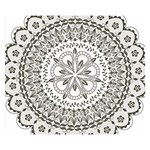Vector Mandala Drawing Decoration Premium Plush Fleece Blanket (Small)
