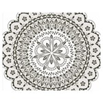 Vector Mandala Drawing Decoration Premium Plush Fleece Blanket (Medium)