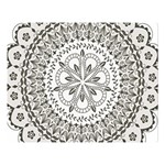 Vector Mandala Drawing Decoration Premium Plush Fleece Blanket (Large)